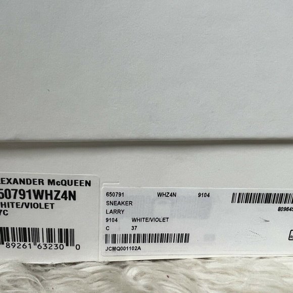 RARE Alexander McQueen Ombre Color Changing Oversized Platform Purple Sneaker 37 - Picture 10 of 10